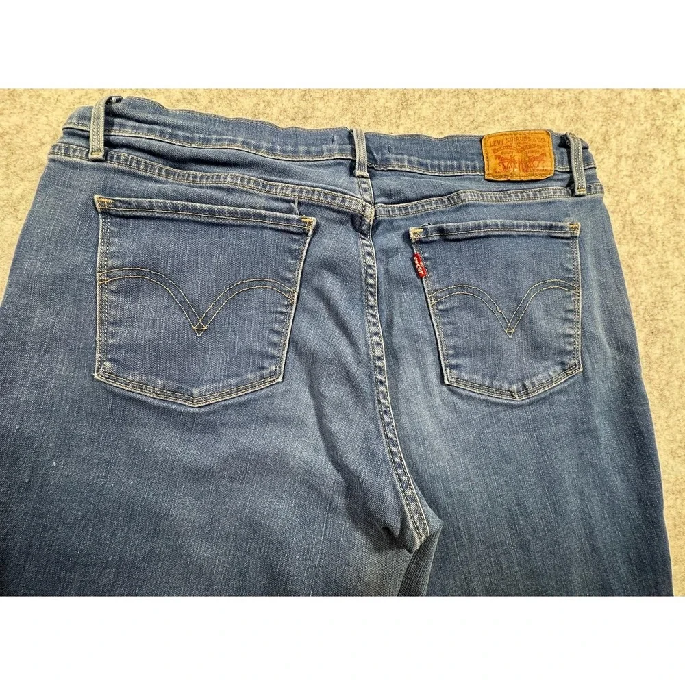 Levis 515 Bootcut Jeans Womens 14 Blue Medium Wash Mid Rise Denim Classic